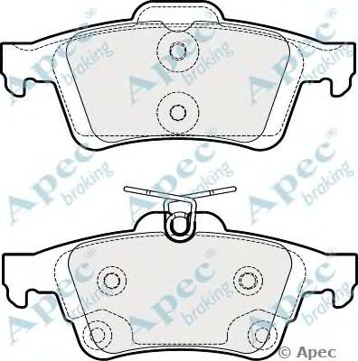 APEC BRAKING pad1822 -  Комплект тормозных колодок, дисковый тормоз
